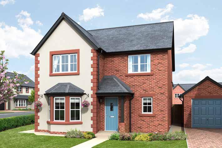 THE GRANTHAM 4 BEDROOM DETACHED HOUSE WITH DETACHED SINGLE GARAGE Approximate square footage: