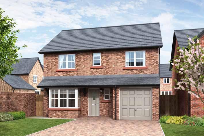 THE WELLINGTON 4 BEDROOM DETACHED HOUSE WITH INTEGRAL SINGLE GARAGE Approximate square footage: 1,238 sq ft THE BANBURY 3 BEDROOM DETACHED DORMER BUNGALOW WITH DRIVEWAY