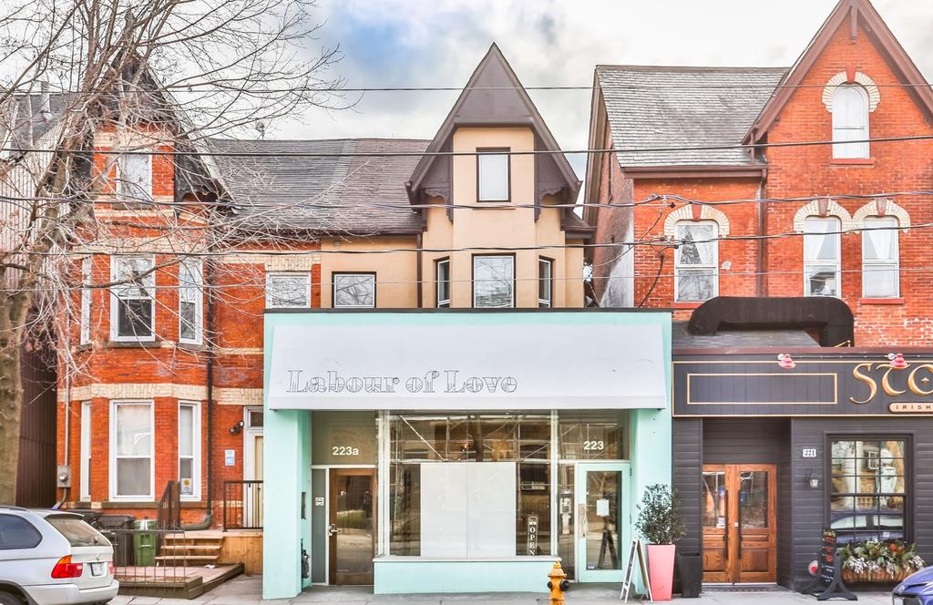 223 CARLTON STREET TURN KEY INVESTMENT PROPERTY FOR SALE HIGHLIGHTS Built in 1890, this improved 3-storey building consists of a single tenant retail unit with second and third floors residential