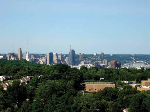 downtown Cincinnati skyline.