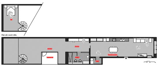 Property Features - Plans Lower Floor 1ª Local - - Suggested layout Lower Floor 2º - Local -