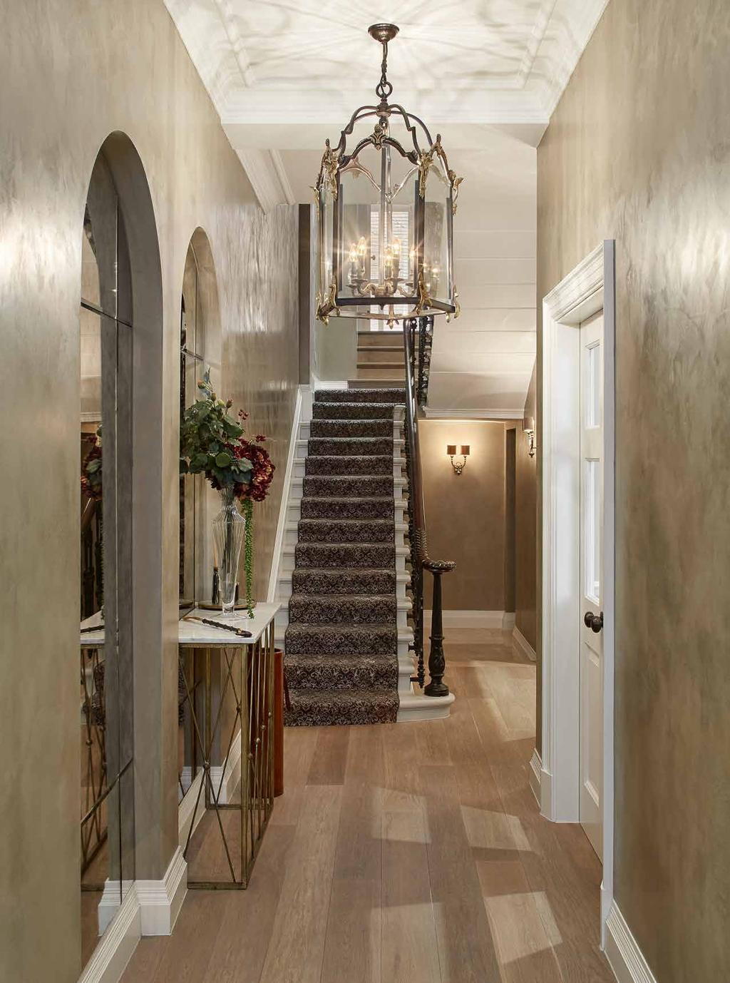 ENTRANCE HALLWAY & FOYER This entrance sets the tone of the house with the