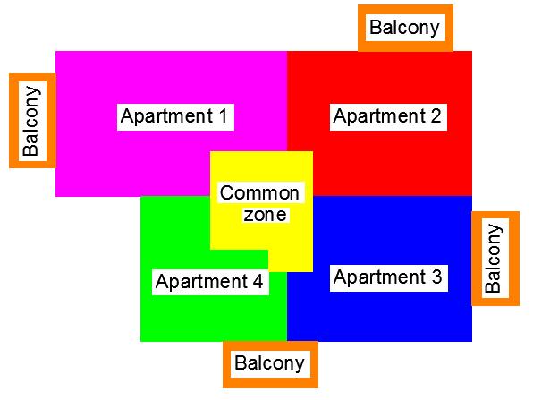 PLANNING AND MANAGEMENT DATA: 2015 03 09 EDGAR MORA Total gross m2 area: Apartment 1: 104.6 m2 x 4= 418.4 Apartment 2: 89.3 m2 x 4= 357.2 Apartment 3: 89.3 m2 x 4= 357.2 Apartment 4: 68.7 m2 x 4= 274.