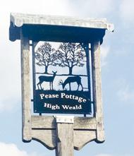 Evening entertainment in Pease Pottage revolves around the friendly atmosphere of the Black Swan Inn, and there are many other pubs and