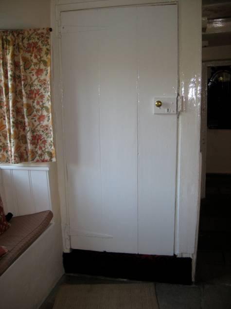 Door to staircase from Sitting Room Staircase Kitchen Directly off