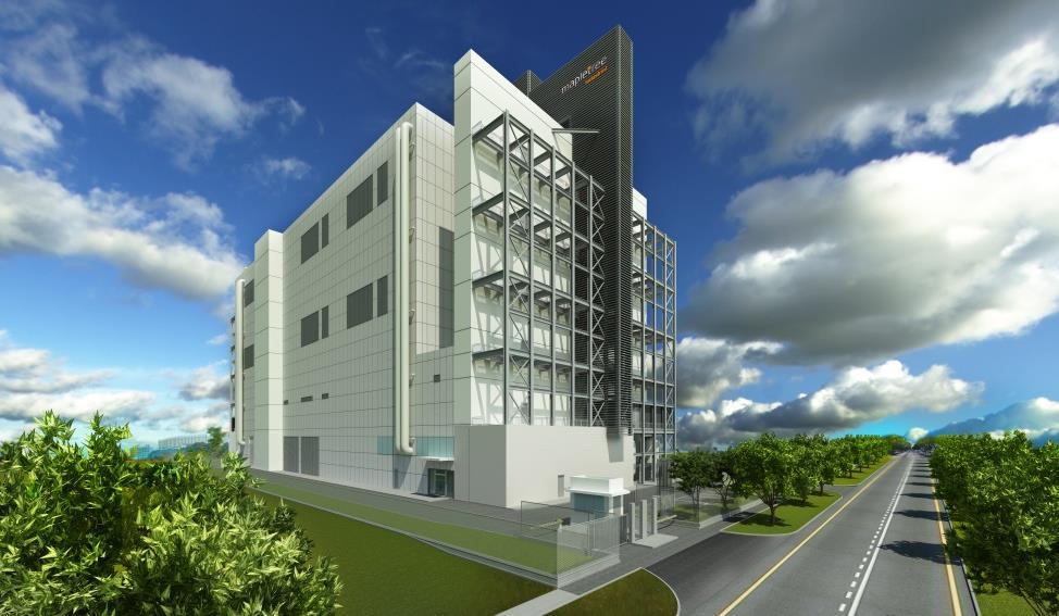 BTS New Data Centre Estimated Cost S$60 million GFA 242,000 sq ft Artist s impression of the BTS data centre in the West Region of Singapore Completion 2H2018 Development of a six-storey BTS data