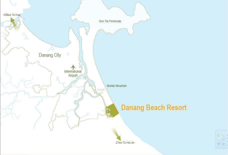 Danang Beach Resort Residential Project summary Type Location Area History Legal status Investment Rationale Integrated resort with golf courses, hotels, retail centre including recreational