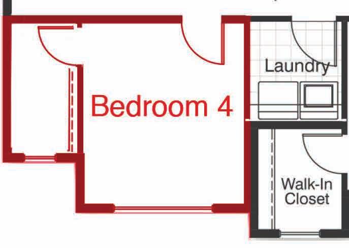 Kitchen 12-0 X 13-1 Nook 7-6 X 15-3 Family Room 15-6 X 17-4 Flex Room 10-0 X 10-0 Garage 20-0 X 20-0 Optional 4th Bedroom Basement