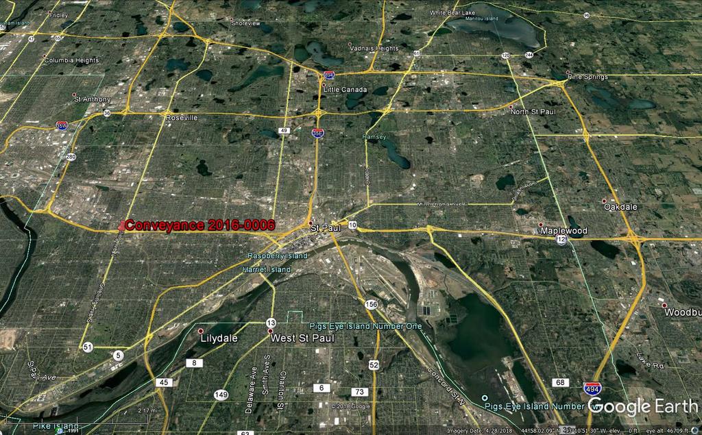 Sale 139474: SW Quad Snelling & I-94, St Paul, Ramsey County, MN Containing approximately 20,927 square feet Minimum Bid Accepted: $1,150,000.