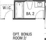 Plan One Second Floor and Options PRELIMINARY DRAFT OPT. BDRM. 5 / BA. 5 OPT.