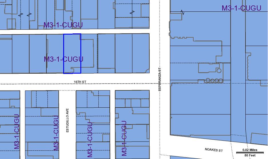 ZIMAS PUBLIC Generalized Zoning 08/13/2018 City of Los Angeles Department of City Planning Address: 3527 E 16TH ST Tract: TR 5030 Zoning: