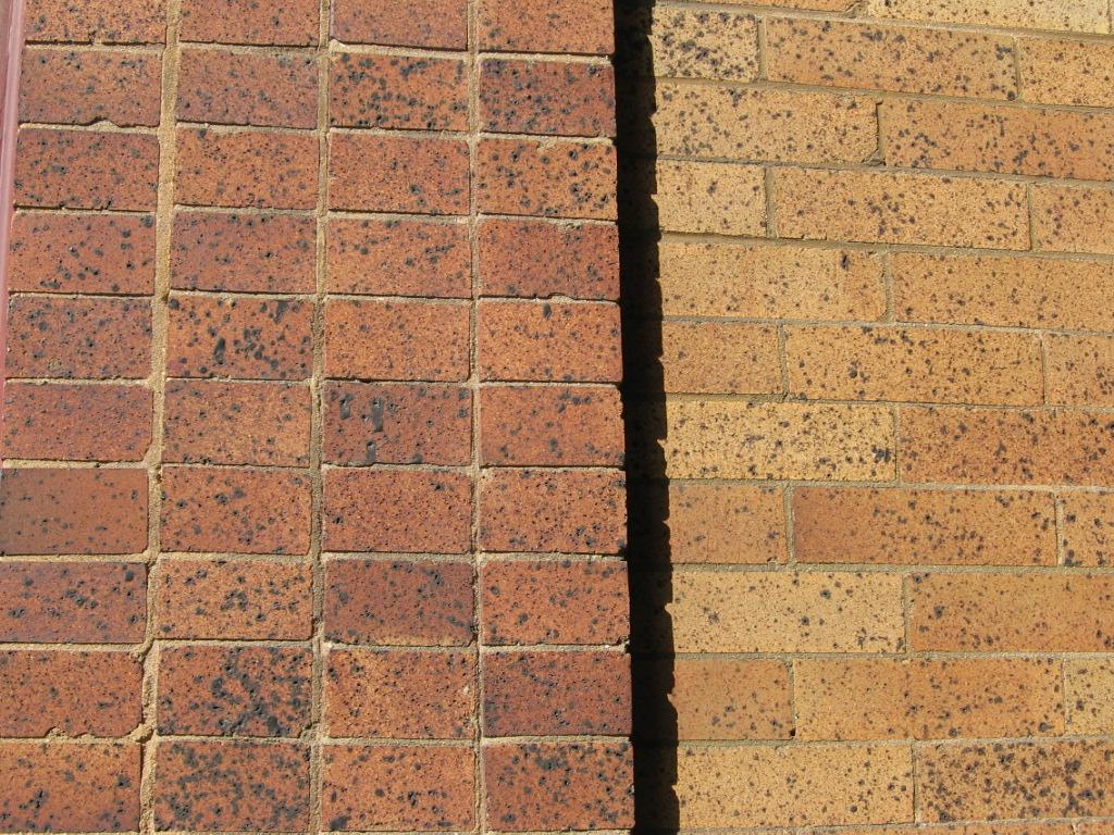 Subject property brick detail.