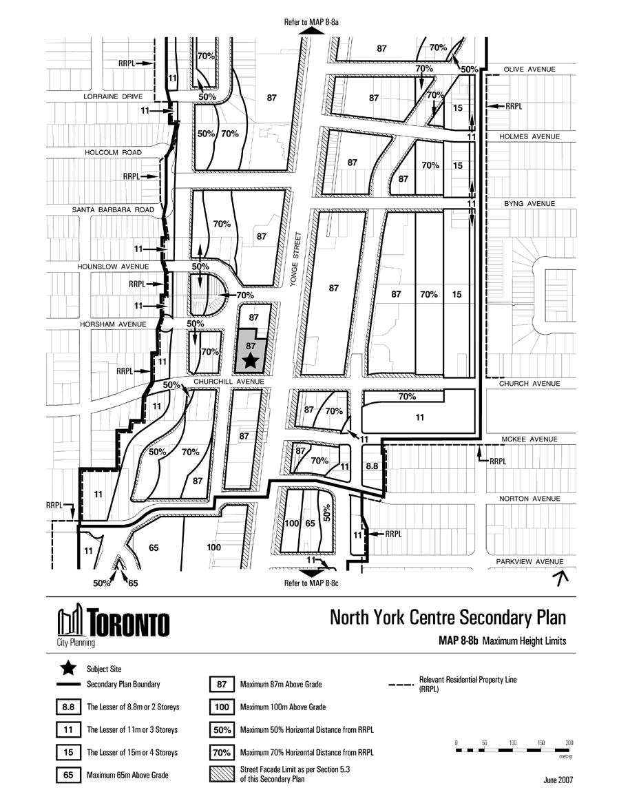 Attachment 4: Official Plan North York Centre Height Map 8-8-b