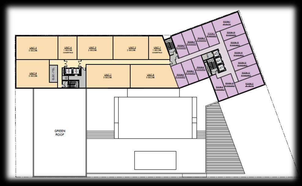 The twelfth floor shown below includes mixed-market residential rental