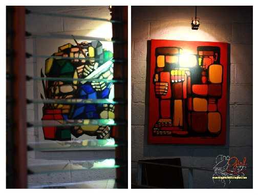 The two-story main dining space serves as an art gallery for paintings, woodcrafts and sculptures by talented young artists from the province of Rizal.
