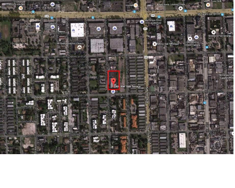 MAPS AND AERIALS Ft Lauderdale Industrial Property 806-826 NW 10th Ter Area map and should be