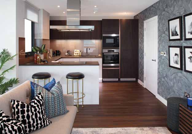 Bespoke and quality interiors Interior shot of show apartment Every Thames Street home has been designed to impress, featuring high-end and bespoke interior design, including smart and stylish
