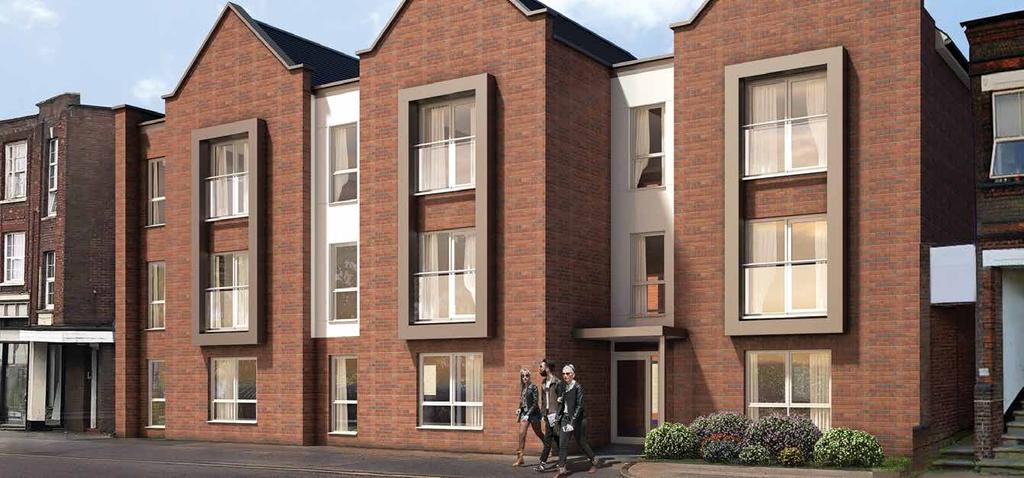 The development itself is cleverly planned, with confident architecture and oversized windows to make the most of natural light. Inside, living rooms are open plan and have a spacious feel.