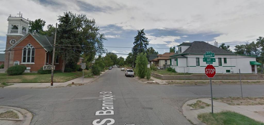 Rezoning Application #2018I-00105 2280 S. Bannock St. 02/12/2019 Page 8 Image looking south across Iliff Ave.