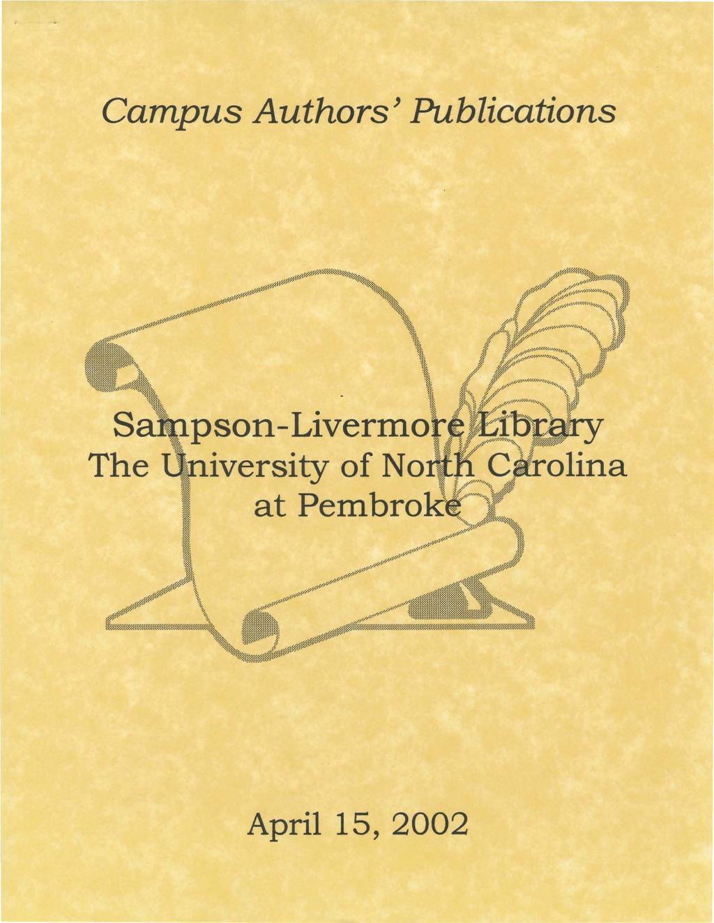Campus Authors J Publications The _... ~.
