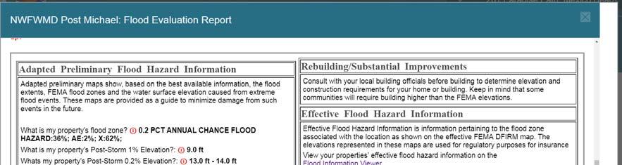 Step 4: Find your property s 0.2% flood elevation This property s 0.2% elevation gives a range of 13 to 14 feet. If a range is given, choose the highest 0.