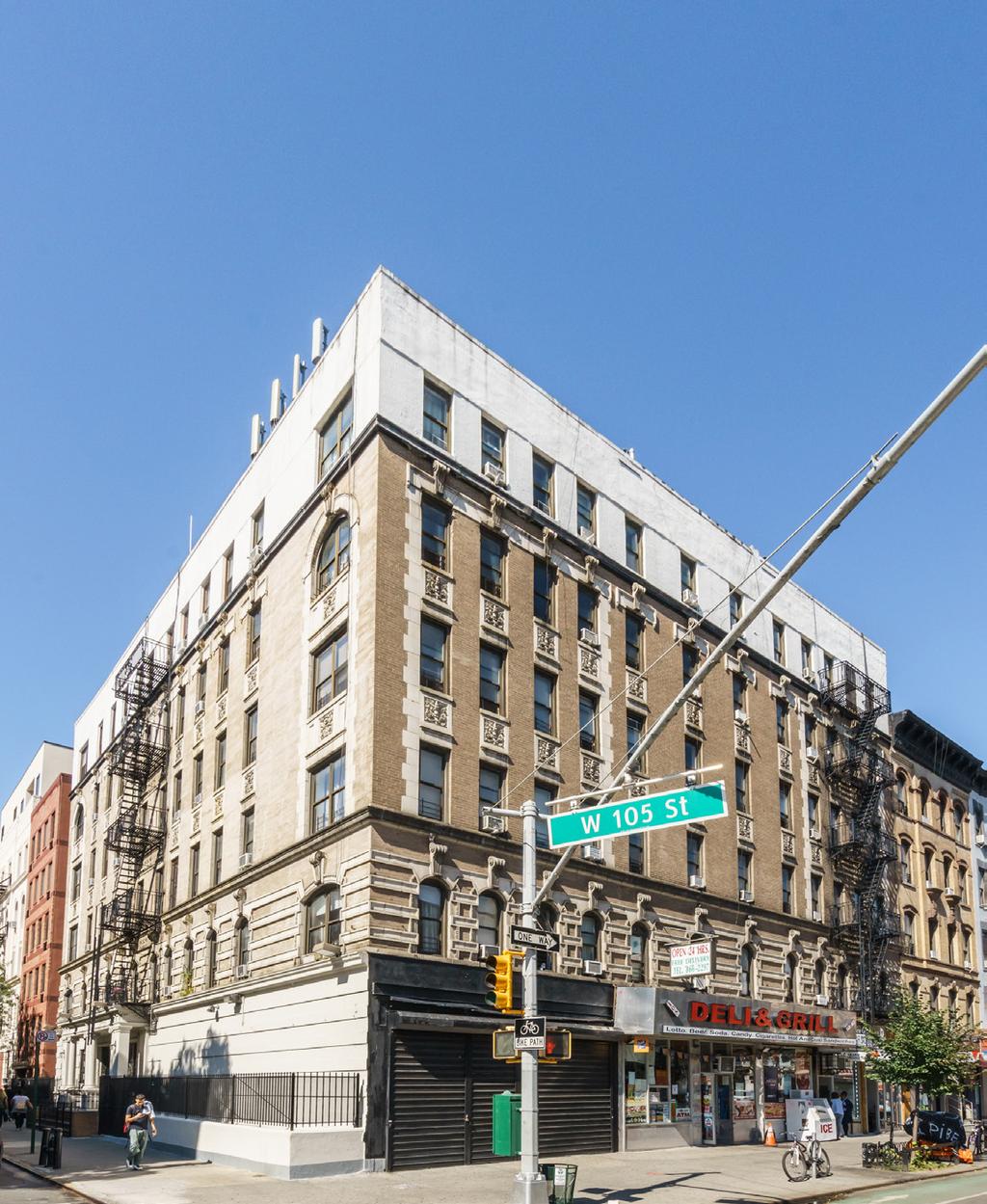 The property is built 75 feet by 88 feet on the first through sixth floors and sits on a 75.92 foot by 100-foot lot with approximately 35,290 gross square feet.