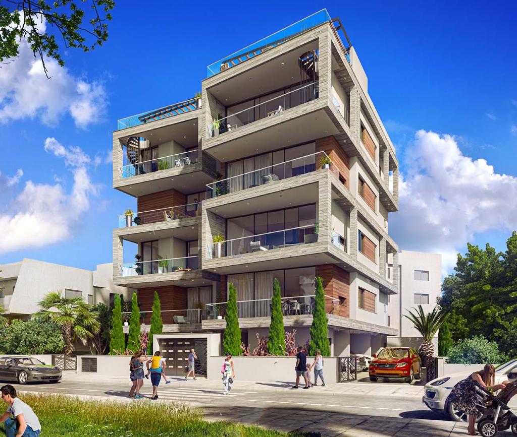 MAJOR BENEFITS ONLY 8 APARTMENTS CENTER OF LIMASSOL, CLOSE TO CITY AMENITIES, BUSINESS CENTERS AND SCHOOLS 1 MINUTES WALK TO THE BEST BEACHES GATED COMMUNITY WITH COVERED PARKING LUXURY FINISHES: