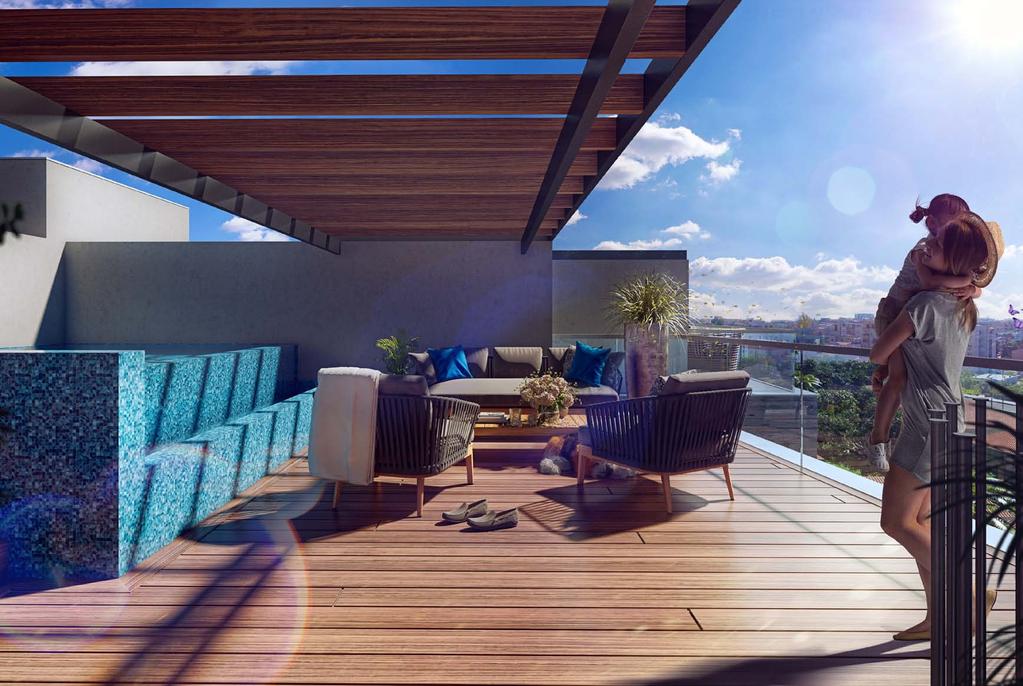 PENTHOUSES WITH PRIVATE ROOF TERRACES AND