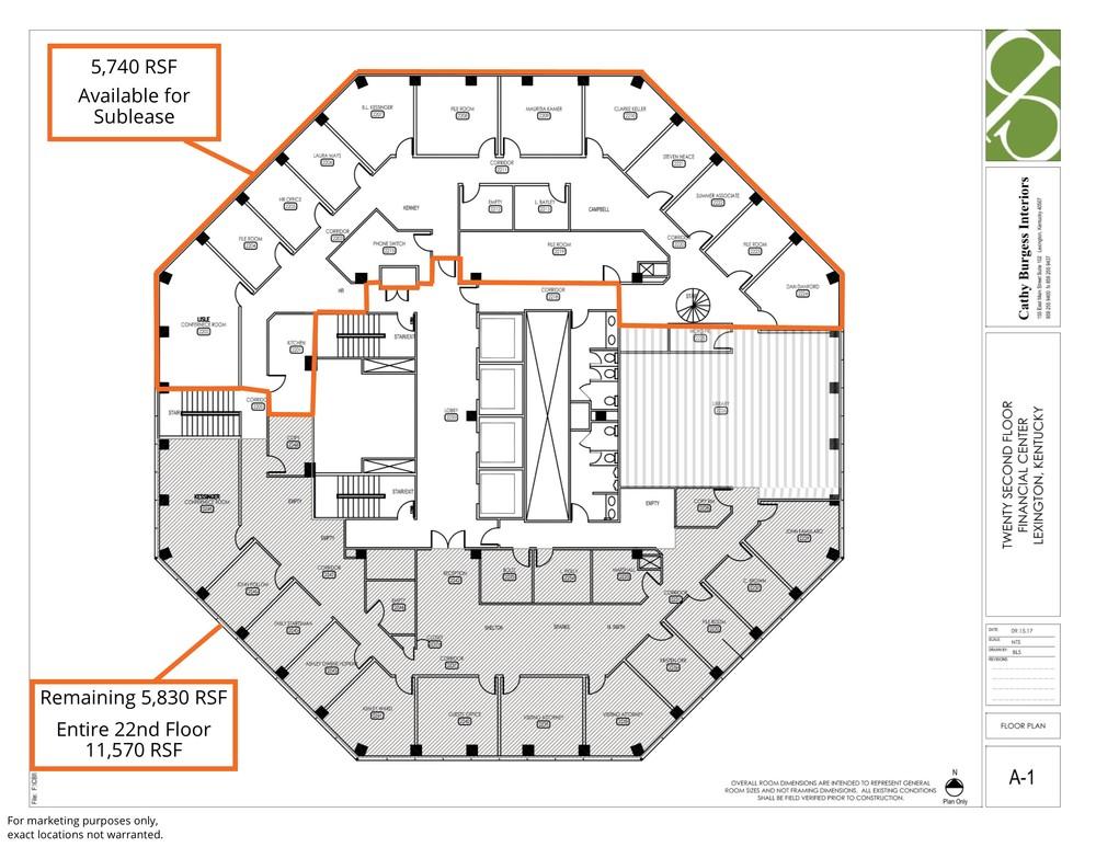 Floor Plan LEXINGTON FINANCIAL CENTER 250 W MAIN ST