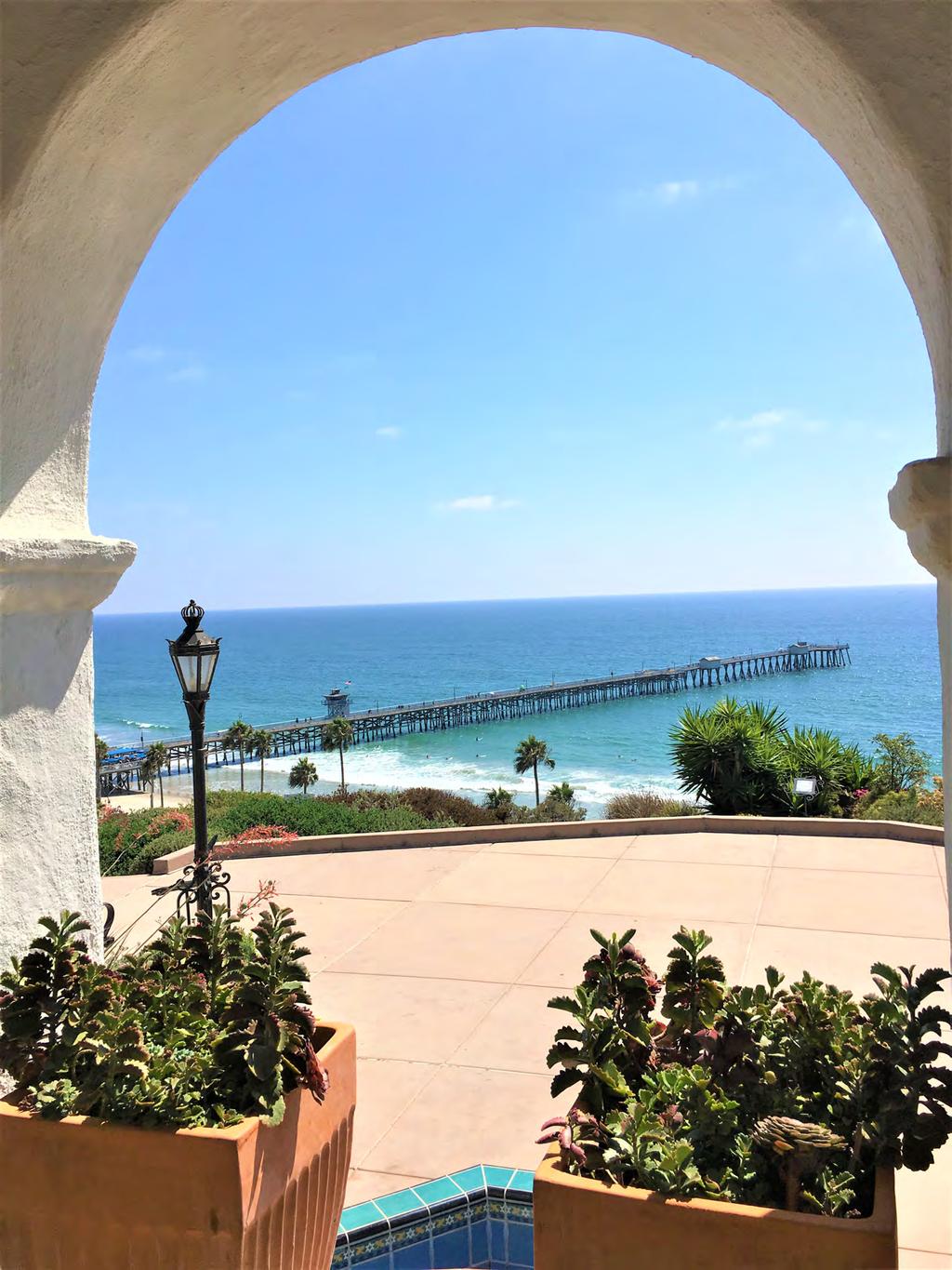 pleasant climate and its Spanish Colonial style architecture. San Clemente's city slogan is "Spanish Village by the Sea".