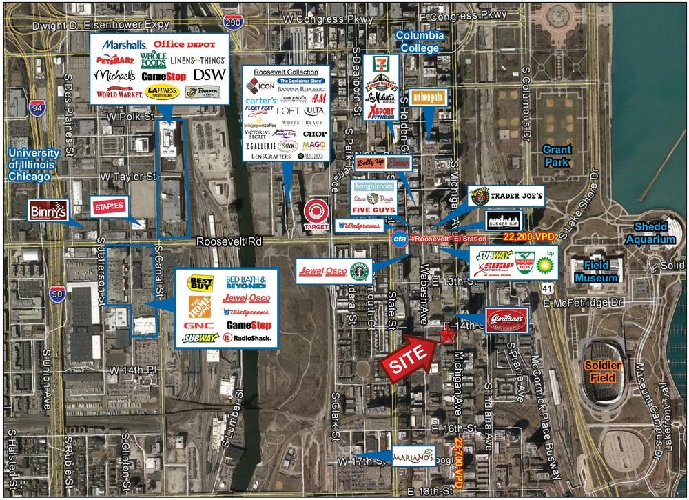 South Loop Retailer Map SOUTH LOOP CORNER RETAIL/RESTAURANT SPACE