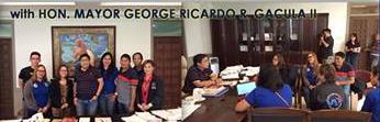 A healthy discussion of programs and projects between Taytay Mayor George Ricardo R.