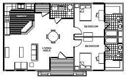 Bedroom Guide 3 Bedroom Cottage 2 Bedroom Cottage Description of 2/2 Cottage: Bedroom 1: is the bedroom closest to the front door to the bottom