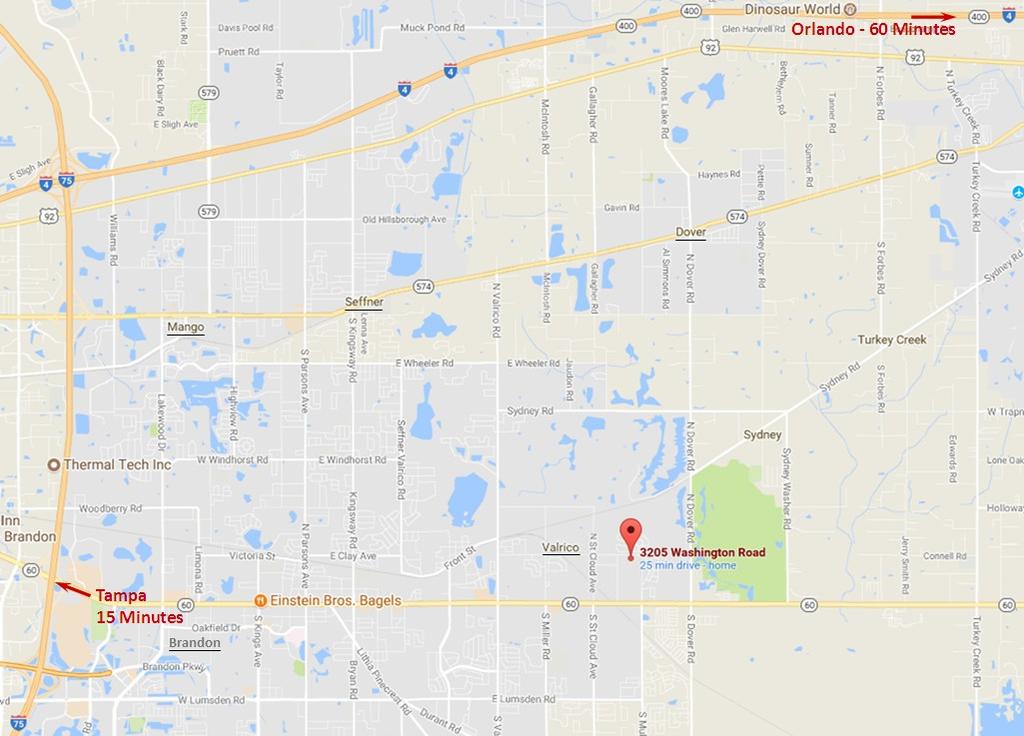 Map Close to Valrico business
