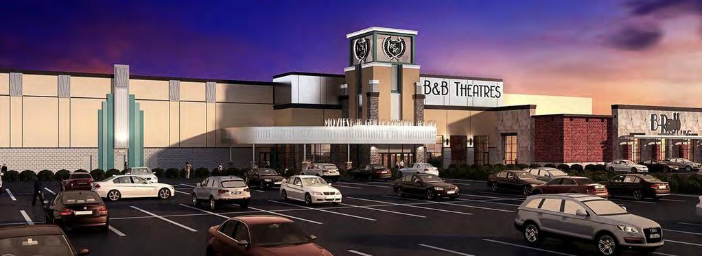 New 12 Screen Movie Theatre Opened Next Door SUBJECT PROPERTY RENDERING LIBERTY B&B THEATRE OPENS WITH ONE OF THE LARGEST SCREENS IN THE WORLD The Kansas City Star July 12, 2018 Written by Cortlynn