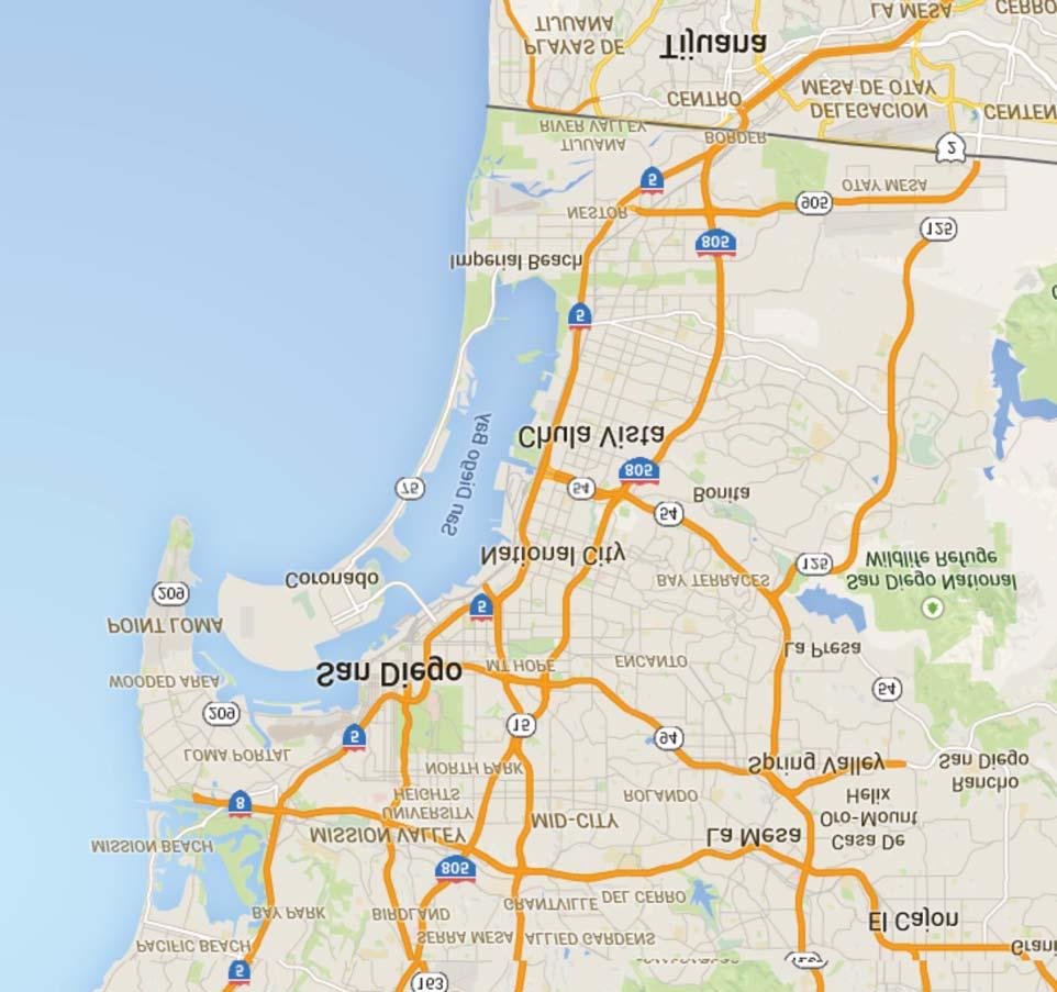 Vicinity Map The City of Chula Vista is located just 15 minutes to downtown San Diego and 20