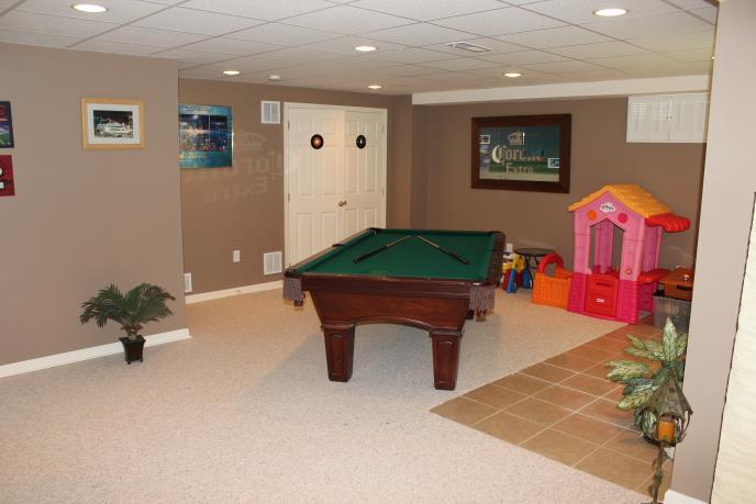 . Man Cave, kids play area, movie room, exercise room, the options are endless with this great finished
