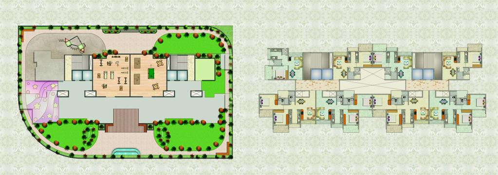 2nd FLOOR PLAN TYPICAL ODD FLOORS PLAN (3rd, 5th, 7th, 9th & 11th) SEAT FLOWER BED MURAL WALL FLOWER BED PLANTATION CHILDREN PLAY AREA SAND PIT PLAY AREA GYMNASIUM 26'0" X 27'0" PAVED AREA LAWN AREA