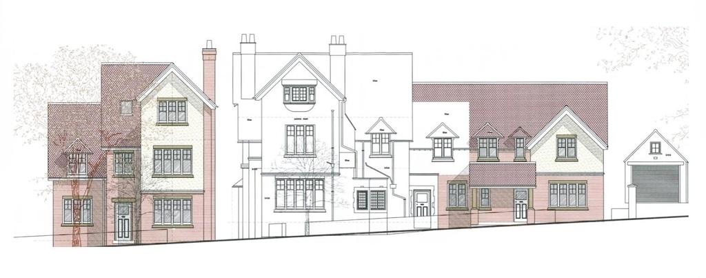 a (Approx) PROPOSED STREET SCENE 1 x New three storey 5 bedroom, detached home Approx 1983 sq ft 1 x Converted three storey 4 bedroom, end terrace Approx 1623 sq ft 1x Converted three storey 3