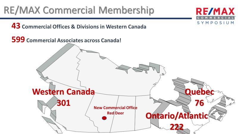 Welcome to RE/MAX Commercial 3,300+ Commercial Practitioners, in 67 Countries and Territories Over 658 Commercial Offices & Divisions 2017 Production: $13.