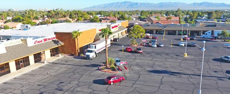 PROPERTY DETAILS LEASING DETAILS For Lease: $0.90 PSF NNN Space Available: +/- 406 9,185 SF PROPERTY HIGHLIGHTS Located on the northwest corner of E. Flamingo Rd. & S. Sandhill Rd.
