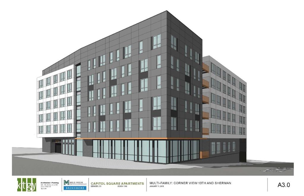 4- Capitol Square Apartments 13th & Sherman Rendering Capitol Square Apartments will be designed by the