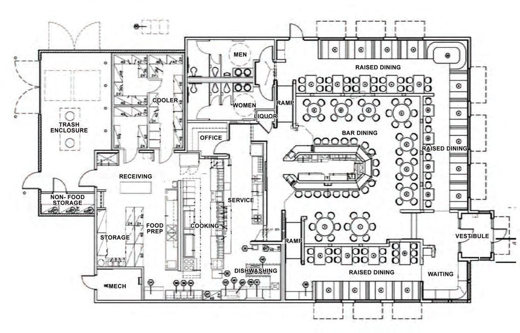 Restaurant Building For Lease 8931 Brooks Road South, Windsor, CA County of Sonoma FLOOR PLAN - EXAMPLE The above information, while not guaranteed, has been secured from