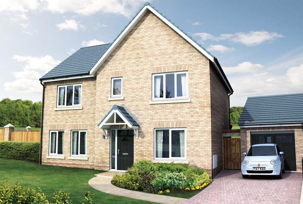 The Bywell 4 bedroom family home with en-suite and garage Approximately 1,521 sq ft Kitchen/Dining Family Bedroom 4 Landing Utility.C. b Living Room Bedroom 1 Bedroom 2 Study En-suite Living Room 3.
