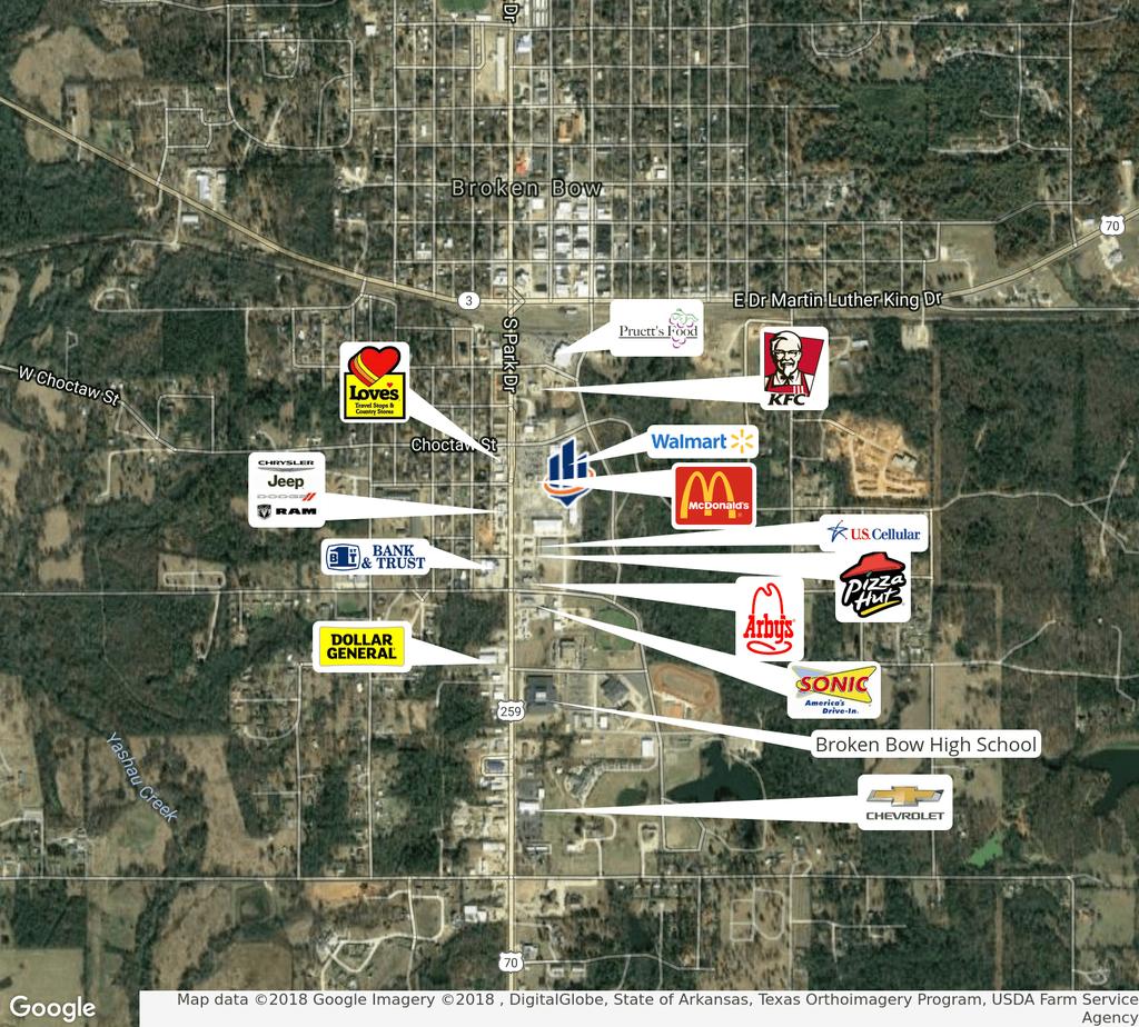 Retailer Map SOUTH