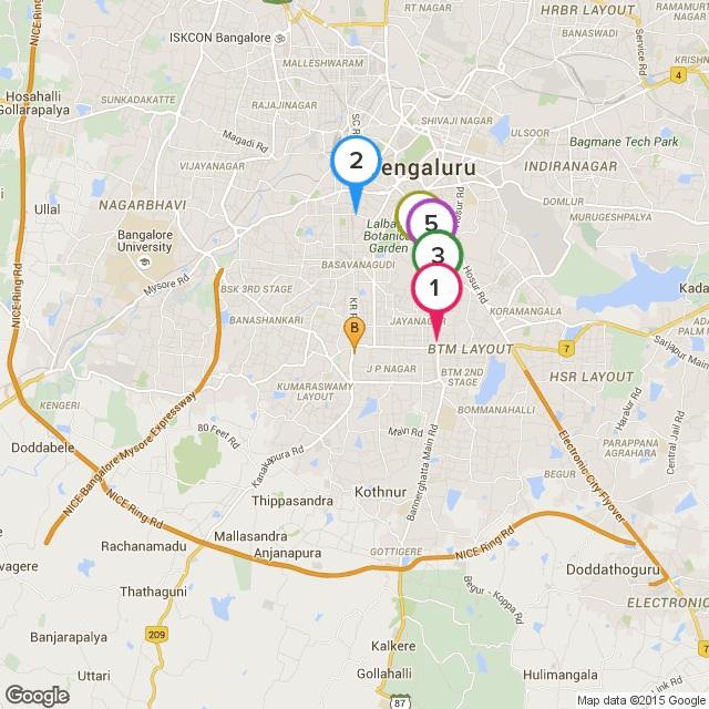 Hospitals Near, Bangalore Top 5 Hospitals (within 5 kms) 1 Sri Jayadeva Institute of Cardiology 2.79Km 2 KIMS 4.