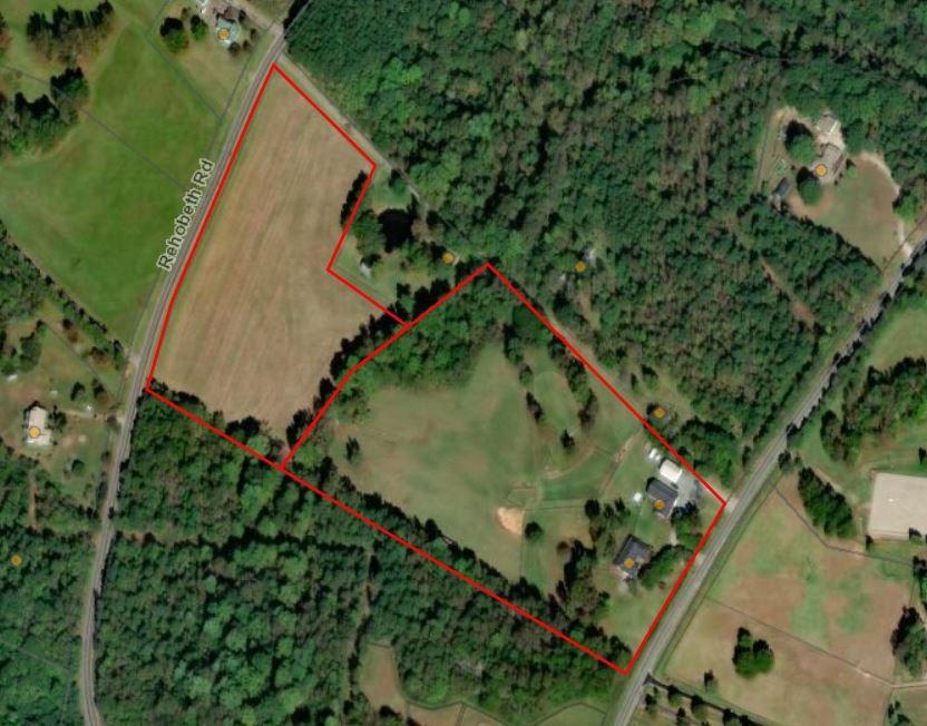 Aerial Photo Map for: Genesis Farm Size: 18.48 (+/-) acres Location: 7802 Sims Rd.