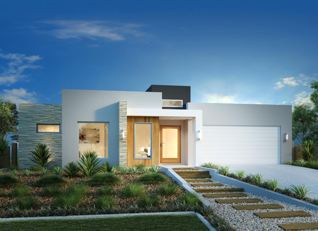 Beachmere. 303 Urban facade. Images may depict landscaping, fences and upgraded fixtures, features or finishes which are not included in the prices stated.