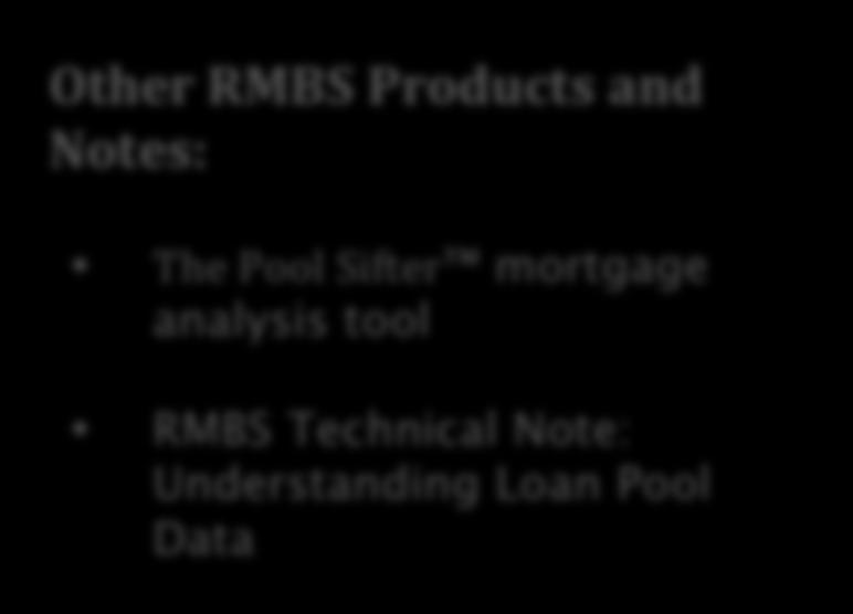 Materiality of RMBS Breaches: A Statistical Approach ORIGINAL forensic analysis + visualization Background Residential Mortgage Backed Securities ( RMBS ) litigations hinge to a great extent on the