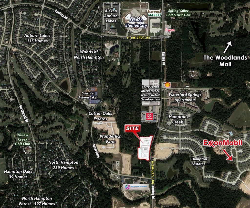 SIZE: PRICE: LOCATION: USES: 1-4 Acres Call for Price Gosling Rd, south of West Rayford Rd in Spring, Texas